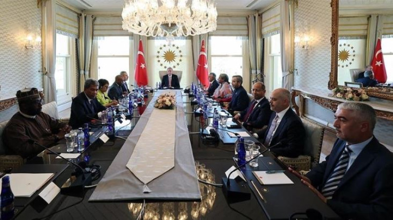 Cumhurbaşkanı Erdoğan, D-8 Ekonomik İşbirliği Teşkilatı Dışişleri  Bakanlarını kabul etti